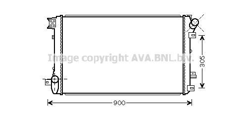 AVA QUALITY COOLING Радиатор, охлаждение двигателя RT2408